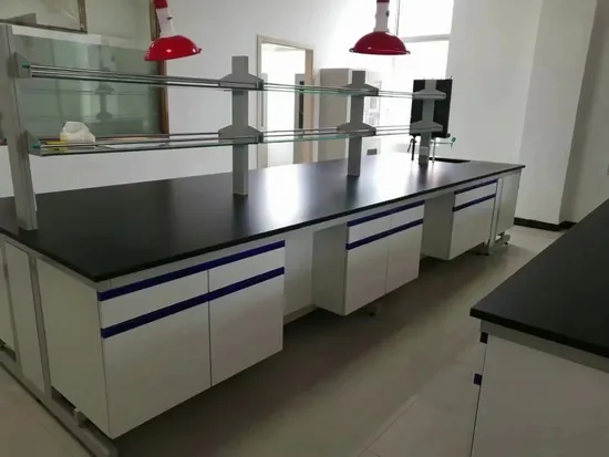 H-Frame Structure All Steel Lab Island Bench (JH-WF184) - Lab Bench and Furniture
